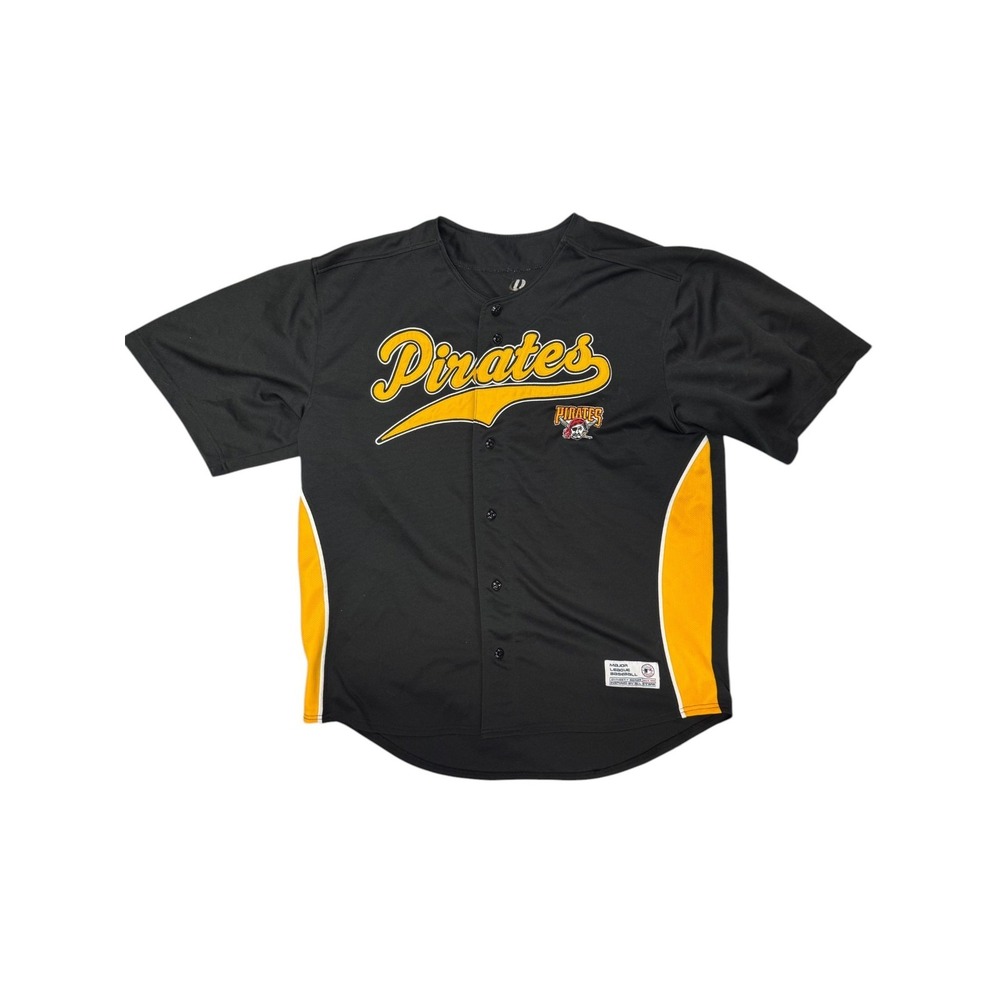 Dynasty Pittsburgh Pirates MLB Baseball Jersey Black Gold Yellow XL 46-48